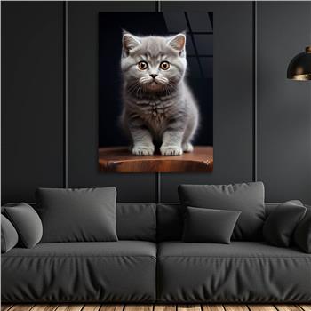 Dikey Doğa Temalı Cam Tablo 416