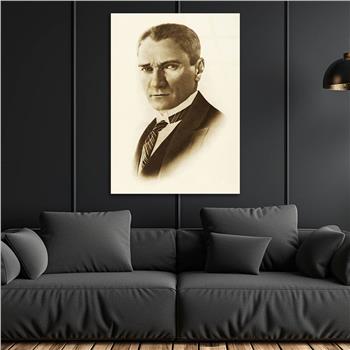 Dikey VatanTemalı Cam Tablo 131