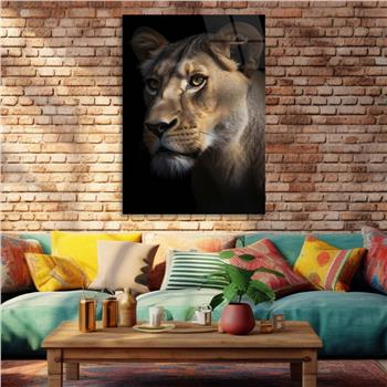 Dikey Doğa Temalı Cam Tablo 370