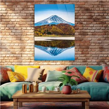 Thema Natur auf bedrucktem Glas