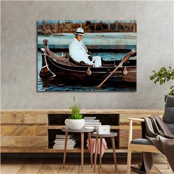 Yatay VatanTemalı Cam Tablo 105