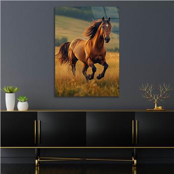 Dikey Doğa Temalı Cam Tablo 390