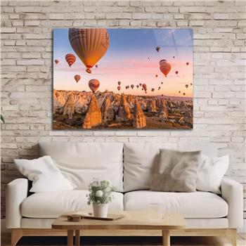 Thema Natur auf bedrucktem Glas