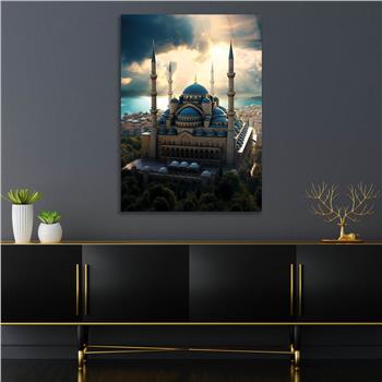 Dikey Dini Temalı Cam Tablo 244