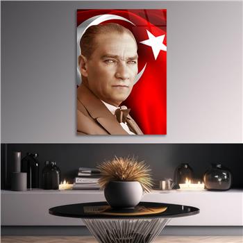Dikey VatanTemalı Cam Tablo 257