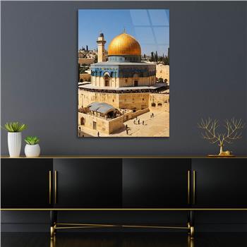 Dikey Dini Temalı Cam Tablo 249