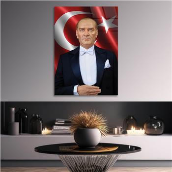 MUSTAFA KEMAL ATATÜRK GÖRSELLİ CAM TABLO