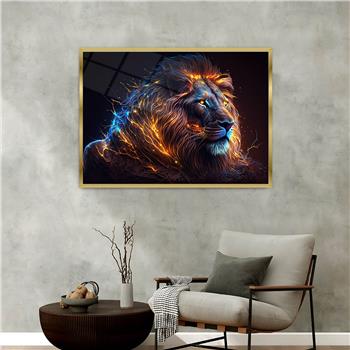 Aluminium Omlijste Natuur Thema Geharde Glasschilderij 032