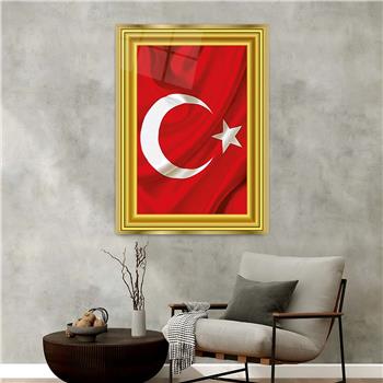 لوحة زجاجية وطني مع اطار ألمنيوم