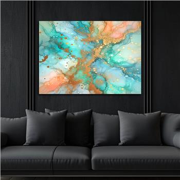 Horizontal Art-Themed Tempered Glass Wall Art 410