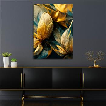 Dikey Sanat Temalı Cam Tablo 463