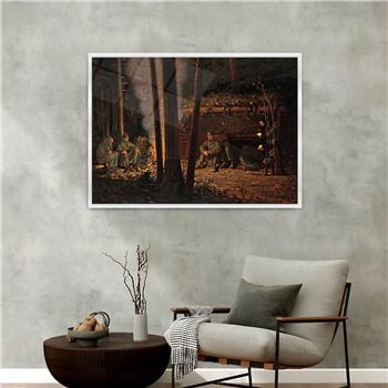 bedrucktes Glas mit Aluminiumrahmen und Kunst Themen 