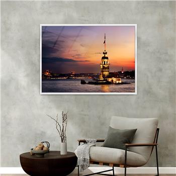 Alüminyum Çerçeveli Doğa Temalı Cam Tablo 008