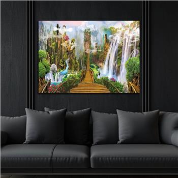 Thema Natur auf bedrucktem Glas