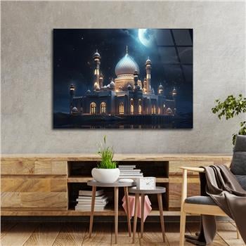 Yatay Dini Temalı Cam Tablo 171