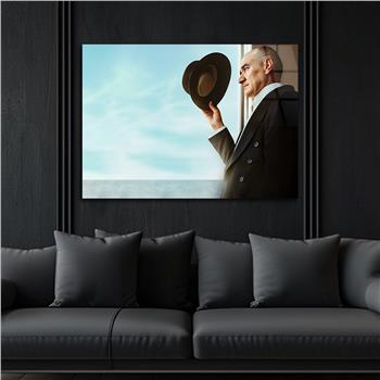 Yatay Vatan Temalı Cam Tablo 149