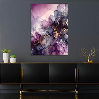 Dikey Sanat Temalı Cam Tablo 398