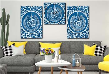 Ensemble de Tableaux et d’horloge 2 pièce sur le thème religieux