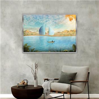 bedrucktes Glas mit Aluminiumrahmen und Kunst Themen 