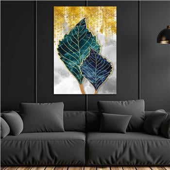 Dikey Sanat Temalı Cam Tablo 333