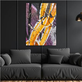 Dikey Sanat Temalı Cam Tablo 552