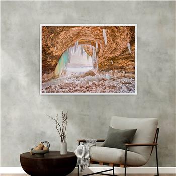 bedrucktes Glas mit Aluminiumrahmen und Natur Themen 