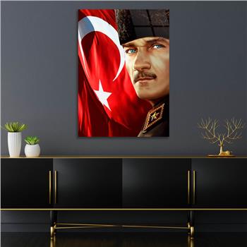 Dikey VatanTemalı Cam Tablo 275