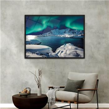 Aluminium Omlijste Natuur Thema Geharde Glasschilderij 153