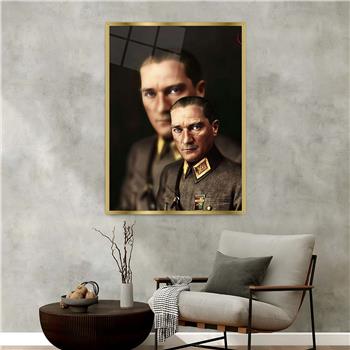 لوحة زجاجية وطني مع اطار ألمنيوم