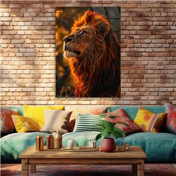 Dikey Doğa Temalı Cam Tablo 306