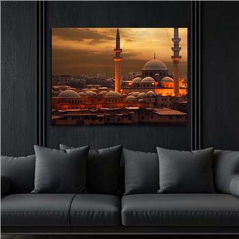 Yatay Dini Temalı Cam Tablo 215