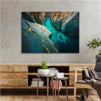 Yatay DoğaTemalı Cam Tablo 392