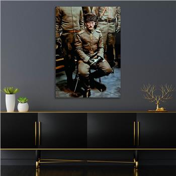 Dikey VatanTemalı Cam Tablo 284