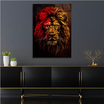 Dikey Doğa Temalı Cam Tablo 300