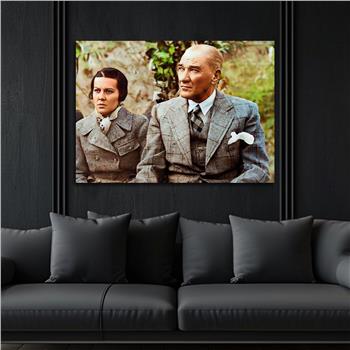 Yatay VatanTemalı Cam Tablo 099