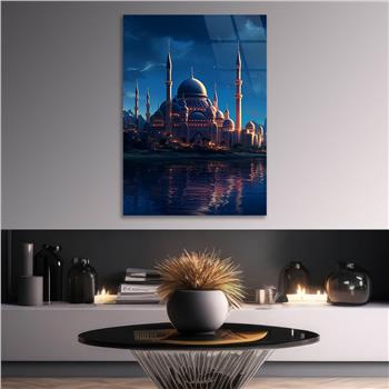 Dikey Dini Temalı Cam Tablo 281