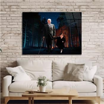 Yatay Vatan Temalı Cam Tablo 152