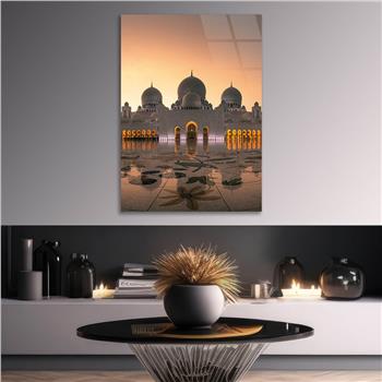 ŞEYH ZAYED CAMİİ GÖRSELLİ CAM TABLO