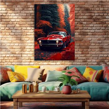 Dikey Doğa Temalı Cam Tablo 259