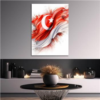 Dikey VatanTemalı Cam Tablo 183