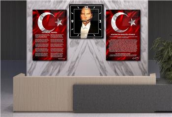 Vatan Temalı Saatli Set 049