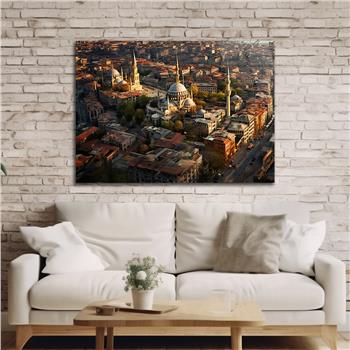 Yatay Dini Temalı Cam Tablo 211