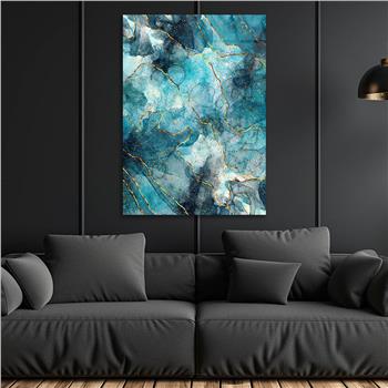 Dikey Sanat Temalı Cam Tablo 507