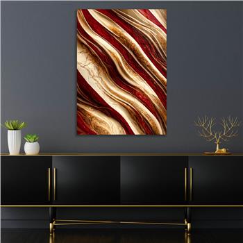 Dikey Sanat Temalı Cam Tablo 345