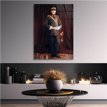 Dikey VatanTemalı Cam Tablo 213