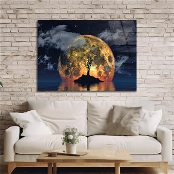 Thema Natur auf bedrucktem Glas