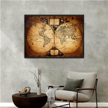 Aluminum-Framed National-Themed Tempered Glass Wall Art 017