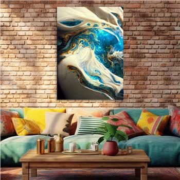 Dikey Sanat Temalı Cam Tablo 559