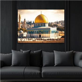 Yatay Dini Temalı Cam Tablo 210