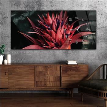 Yatay Saatli Yandan Sanat ve Doğa Temalı Cam Tablo 215